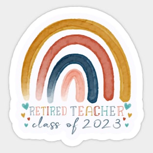 Retiring Teacher Retirement party Retired Teacher Class 2023 Sticker